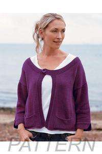 Debbie Bliss Tab Button Jacket PATTERN ONLY-Patterns-Debbie Bliss-Alpaca Direct