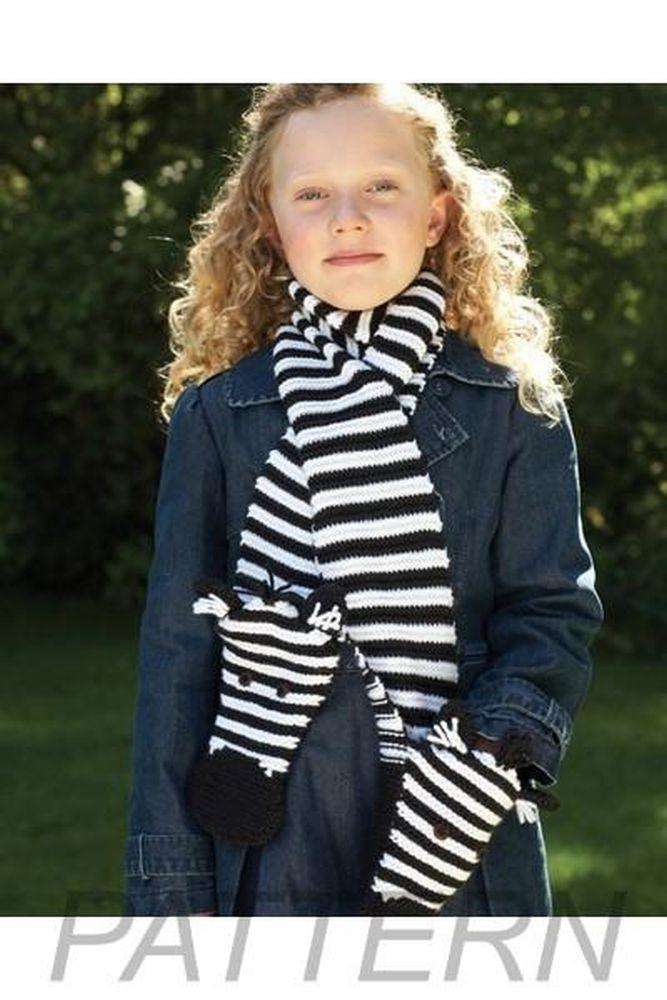 Debbie Bliss Zebra Scarf PATTERN ONLY-Patterns-Debbie Bliss-Alpaca Direct