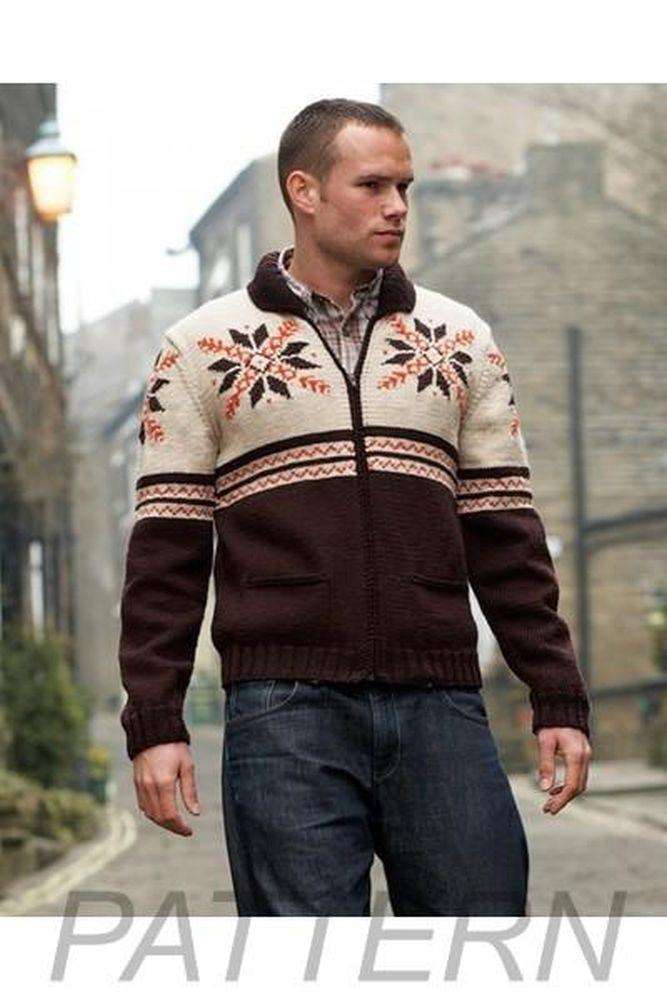 Debbie Bliss Zipped Snowflake Jacket PATTERN ONLY-Patterns-Debbie Bliss-Alpaca Direct