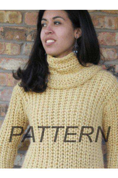 Detachable Turtle Neck Sweater-Pattern-Patterns-Misti Alpaca-Detachable Turtle Neck Sweater-Alpaca Direct