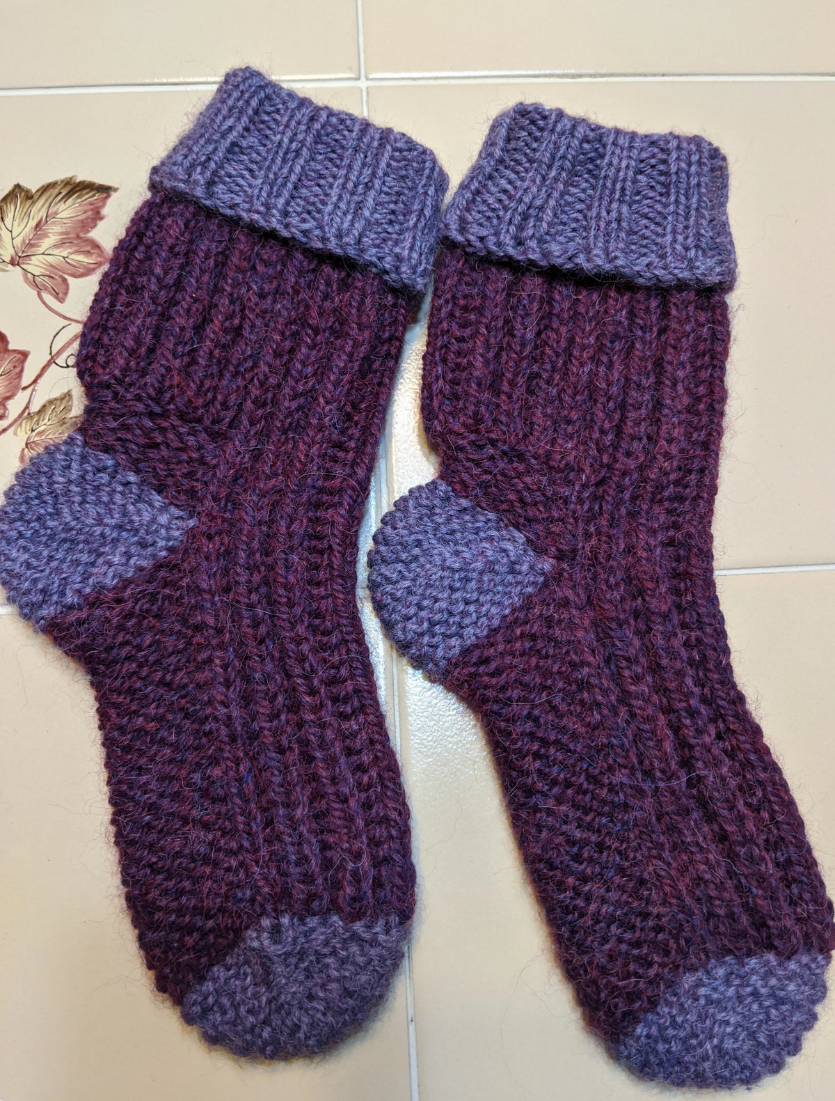 Diabetic Bed Socks by Kelley Hobart-Patterns-Alpaca Direct-Alpaca Direct Main image