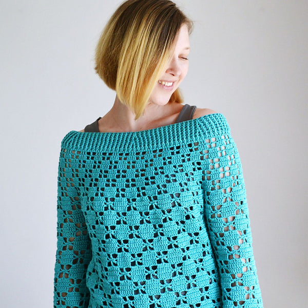 Dotty Crochet Top by Lena Fedotova