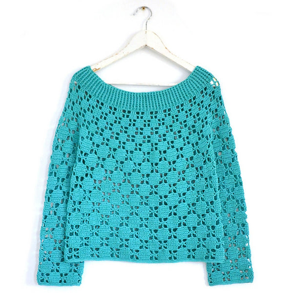 Dotty Crochet Top by Lena Fedotova