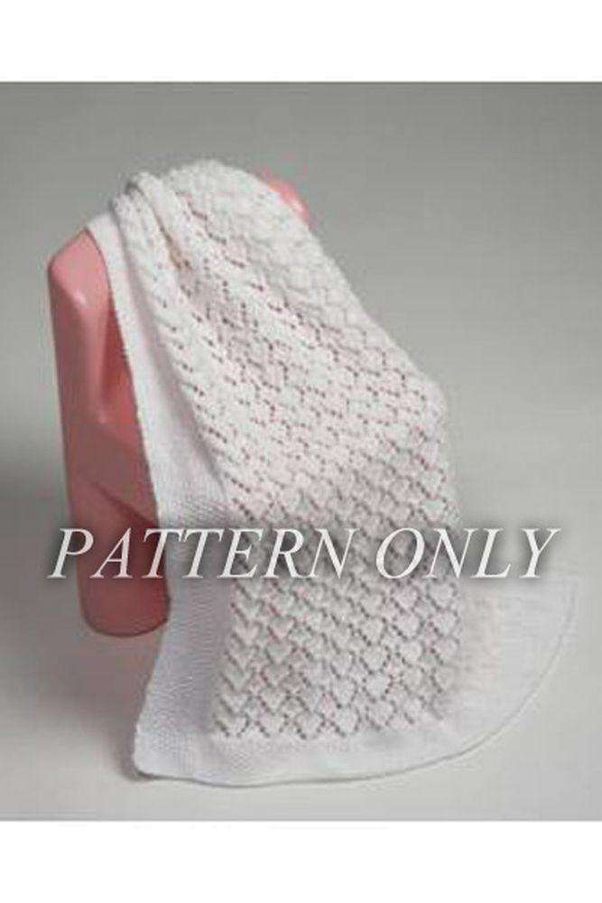 DreamBaby Shine Lace Coverlet *Pattern Only*-Patterns-Plymouth Yarn-DreamBaby Shine Lace Coverlet-Alpaca Direct