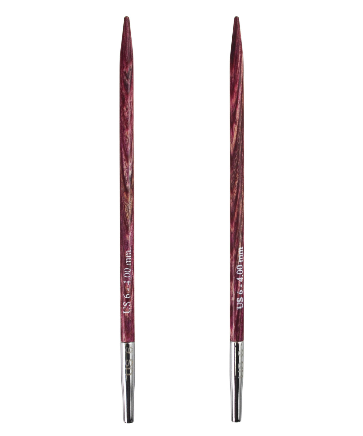 Knitter&#39;s Pride Dreamz Interchangeable Needle Tips-Needles-Knitter&#39;s Pride-US 6 (4.0mm) - Fuchsia Fan-Alpaca Direct