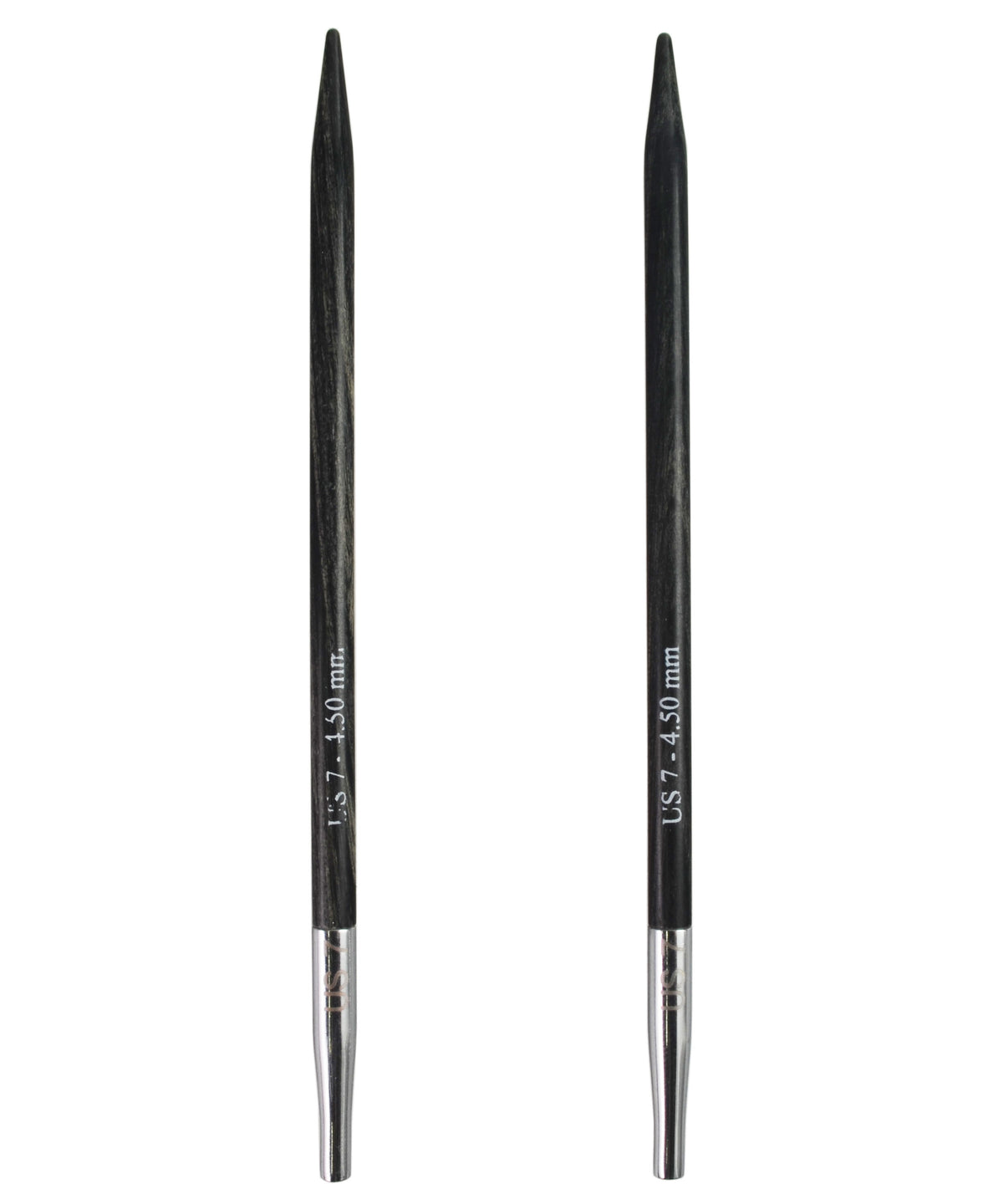 Knitter&#39;s Pride Dreamz Interchangeable Needle Tips-Needles-Knitter&#39;s Pride-US 7 (4.5mm) - Grey Onyx-Alpaca Direct