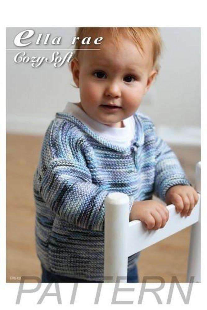 Ella Rae Cozy Soft Garter Stitch Sweater PATTERN ONLY-Patterns-Ella Rae-Alpaca Direct