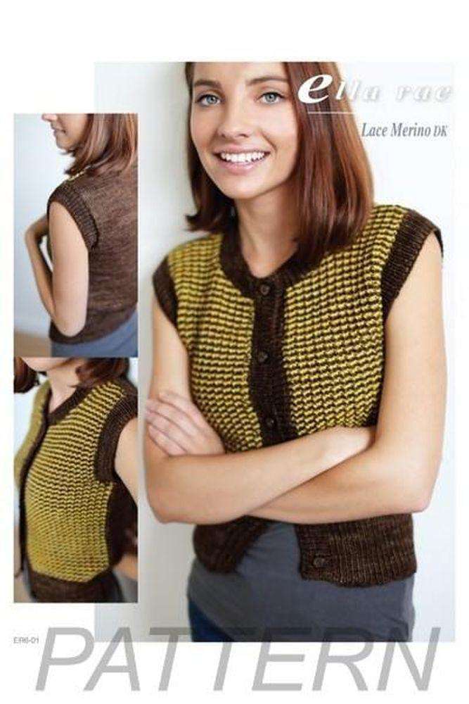 Ella Rae Lace Merino DK Vest PATTERN ONLY-Patterns-Ella Rae-Alpaca Direct