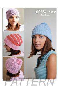 Ella Rae Lace Merino Ribbed Beanie Set PATTERN ONLY-Patterns-Ella Rae-Alpaca Direct