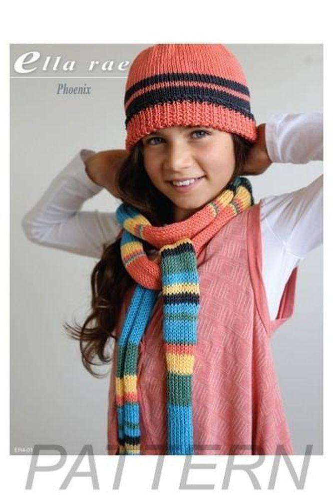 Ella Rae Phoenix Scarf and Beanie PATTERN ONLY-Patterns-Ella Rae-Alpaca Direct