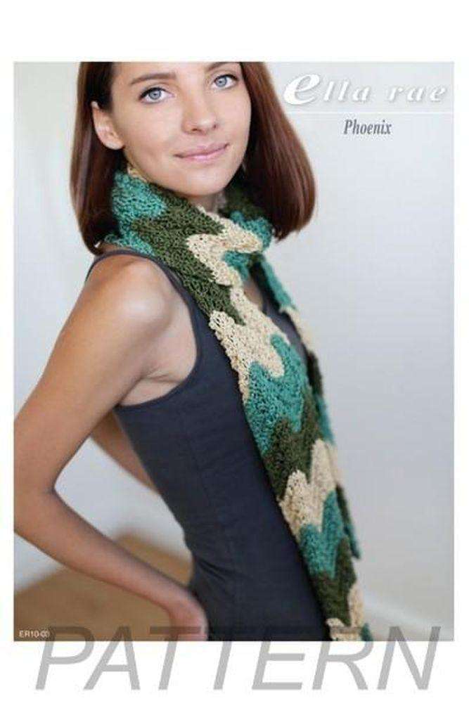 Ella Rae Phoenix Scarf PATTERN ONLY-Patterns-Ella Rae-Alpaca Direct