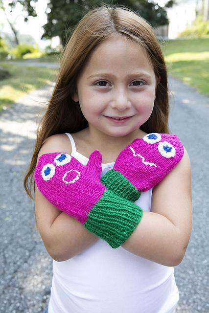 F698 Monster Mitts by Plymouth-Patterns-Plymouth Yarn-Alpaca Direct