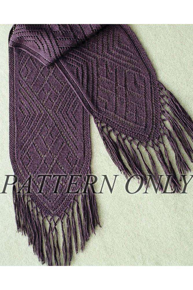 Faina's Lace Scarf in sport weight *Pattern*-Patterns-Fiber Trends-Alpaca Direct