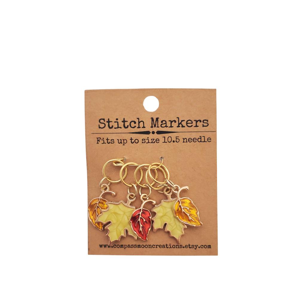 Fall Leaves Stitch Markers
