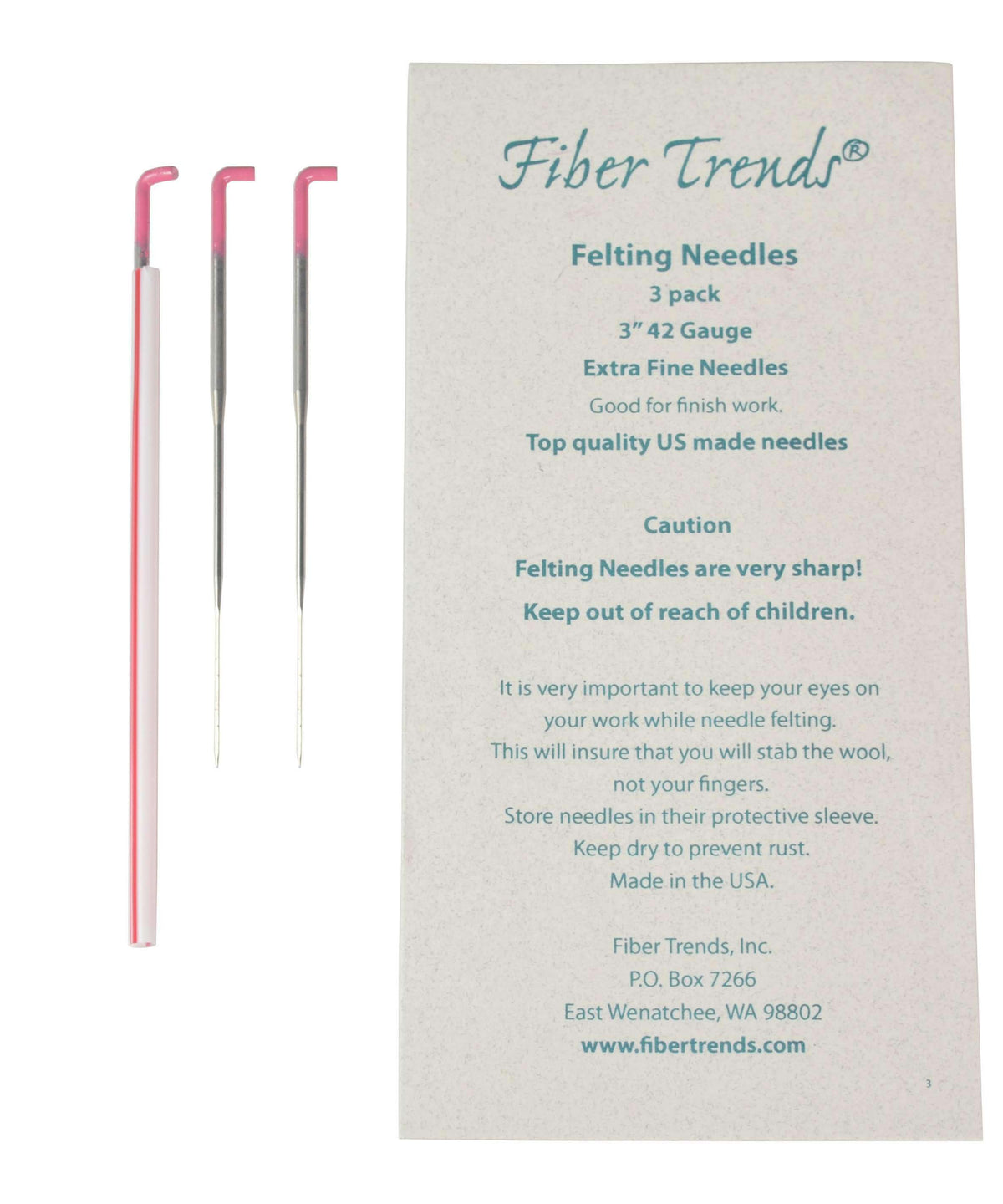 Fiber Trendz felting needles-Needles-Bryson-42 Gauge Extra Fine Point-Alpaca Direct