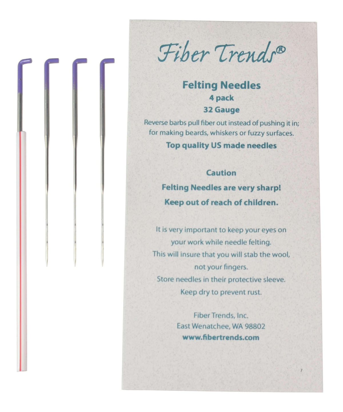 Fiber Trendz felting needles-Needles-Bryson-32 Gauge Reverse Barb-Alpaca Direct