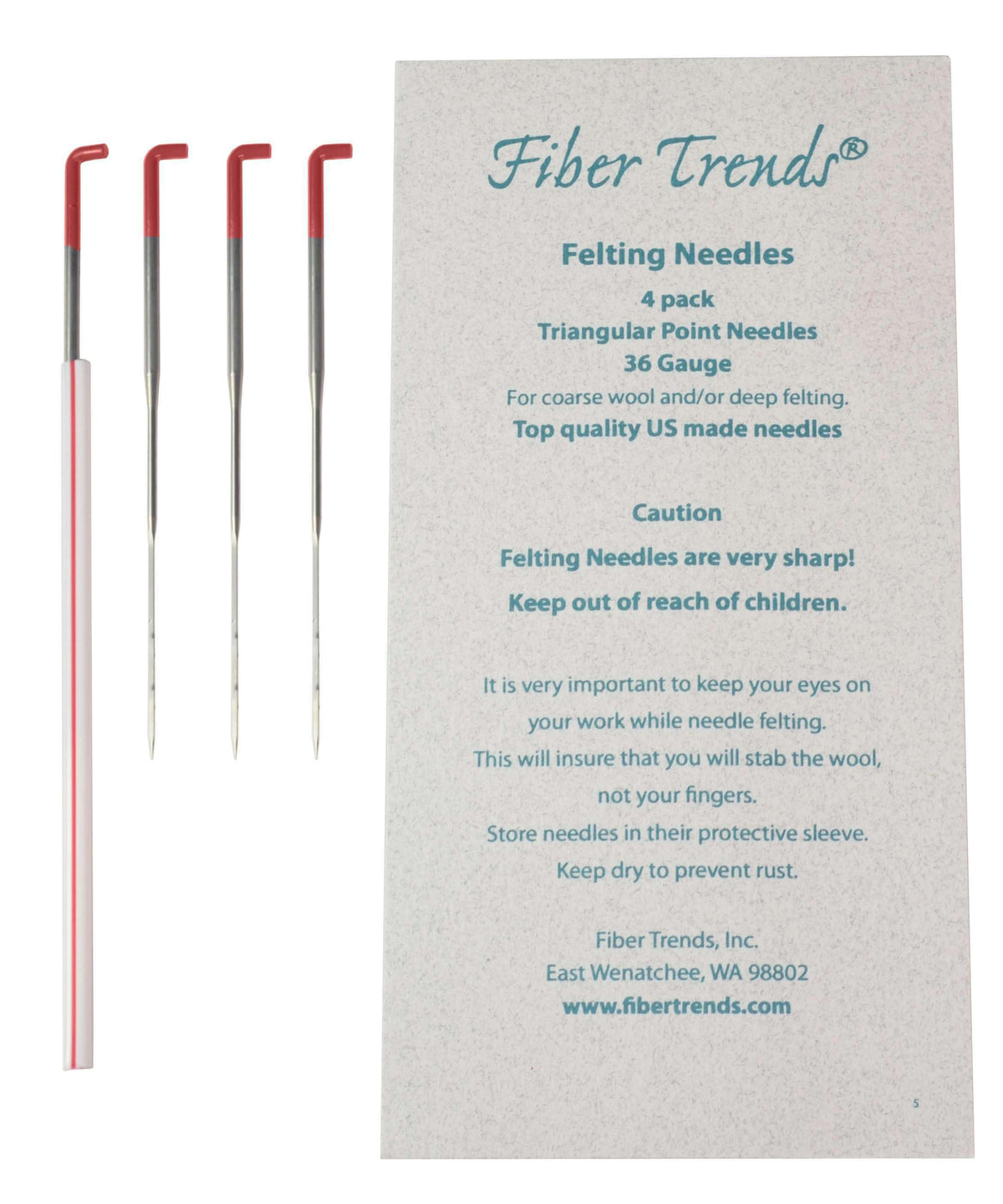 Fiber Trendz felting needles-Needles-Bryson-36 Gauge Triangular Point-Alpaca Direct