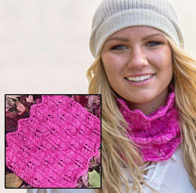 Flames Cowl By Kathleen Cubley-Patterns-Alpaca Direct-Flames Cowl-Alpaca Direct Main image