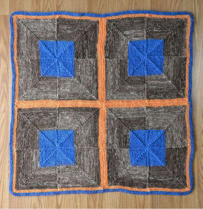 Four Square Blanket by Universal Yarn Design Team-Patterns-Universal Yarns-Alpaca Direct Main image