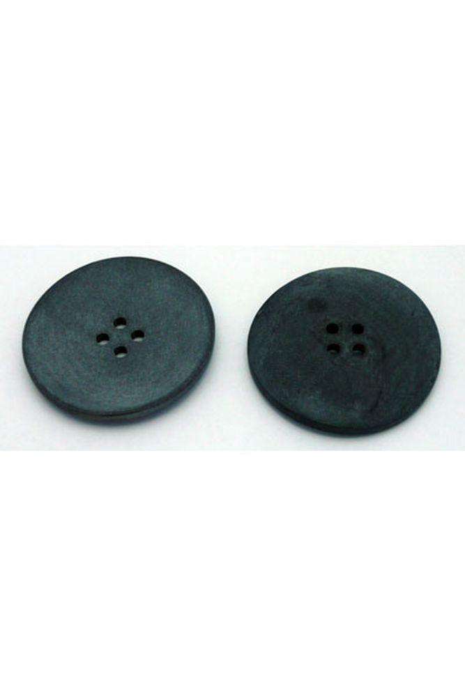 Grey Rustic Horn Button-Notions-Renissance and Blue Moon-38mm-Alpaca Direct