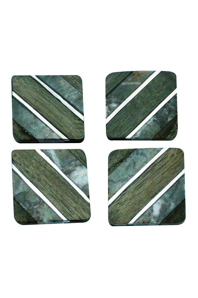 Grey with Molave Square Button - 35mm-Notions-Renissance and Blue Moon-Grey with Molave Square Button - 35mm-Alpaca Direct