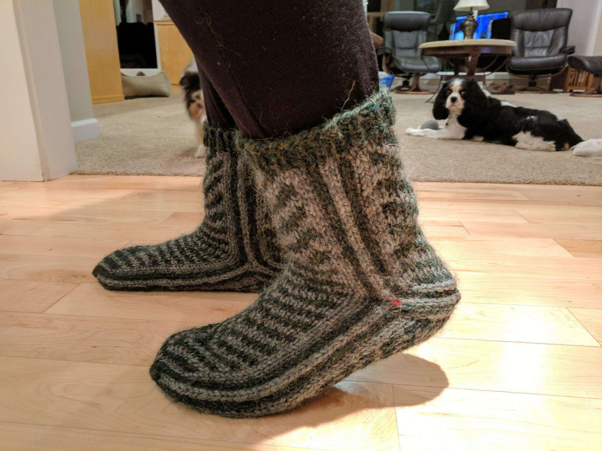 His and Hers Toe Up Mukluks-Patterns-Alpaca Direct-Alpaca Direct