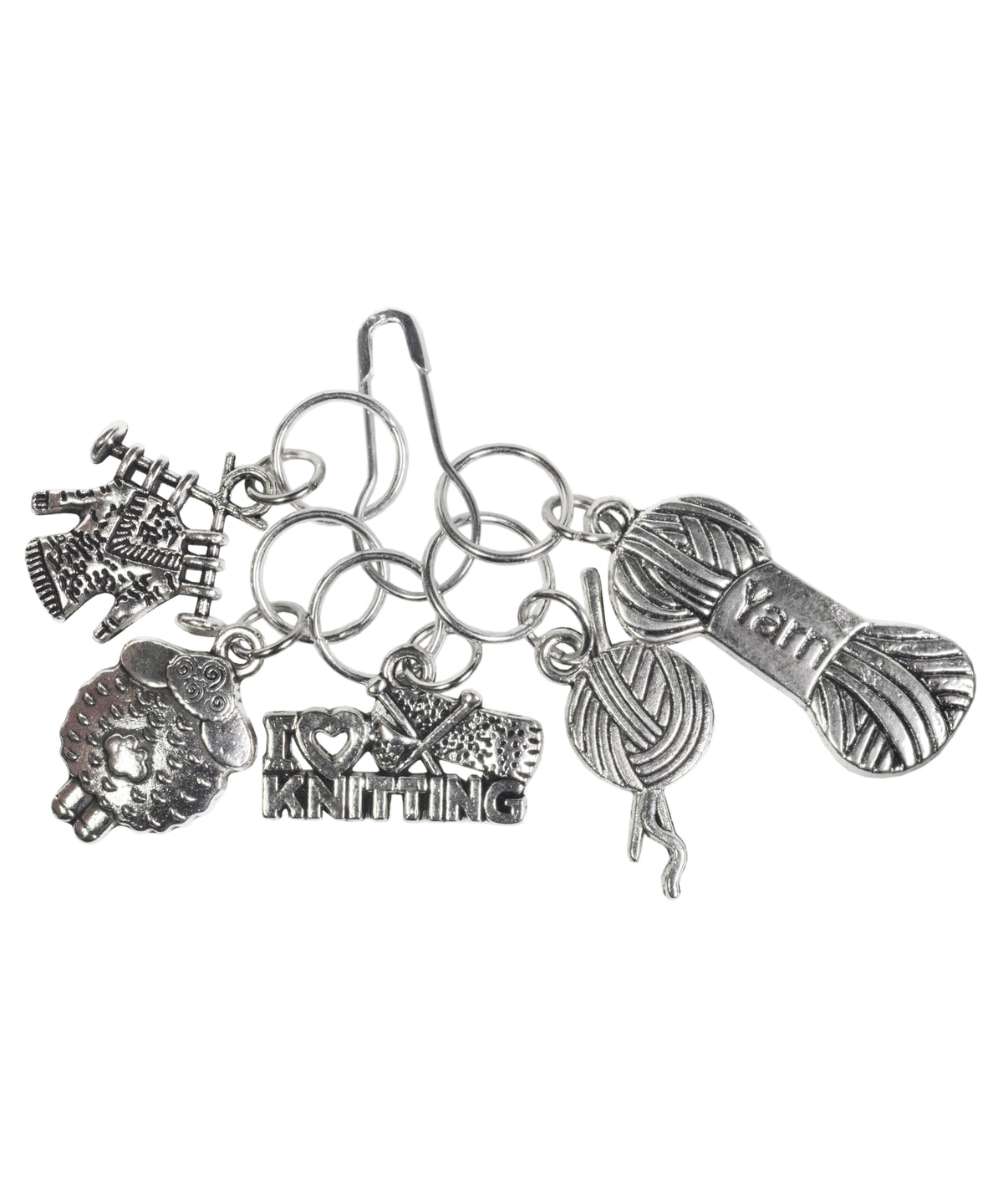 I Love Knitting Stitch Markers-Notions-Alpaca Direct-Alpaca Direct