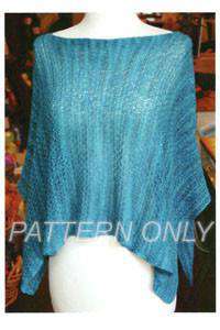 Jade Sapphire Exotic Fibres Summer Ponchette Pattern-Patterns-Jade Sapphire Exotic Fibres-Alpaca Direct