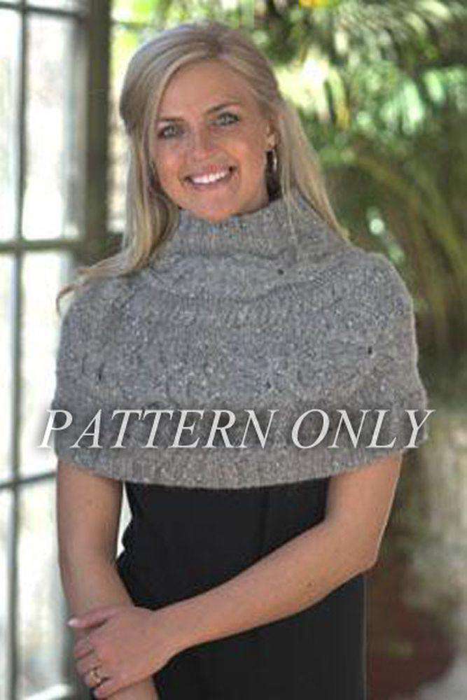 Juli Cabled Shrug Pattern-Patterns-Plymouth Yarn-Alpaca Direct