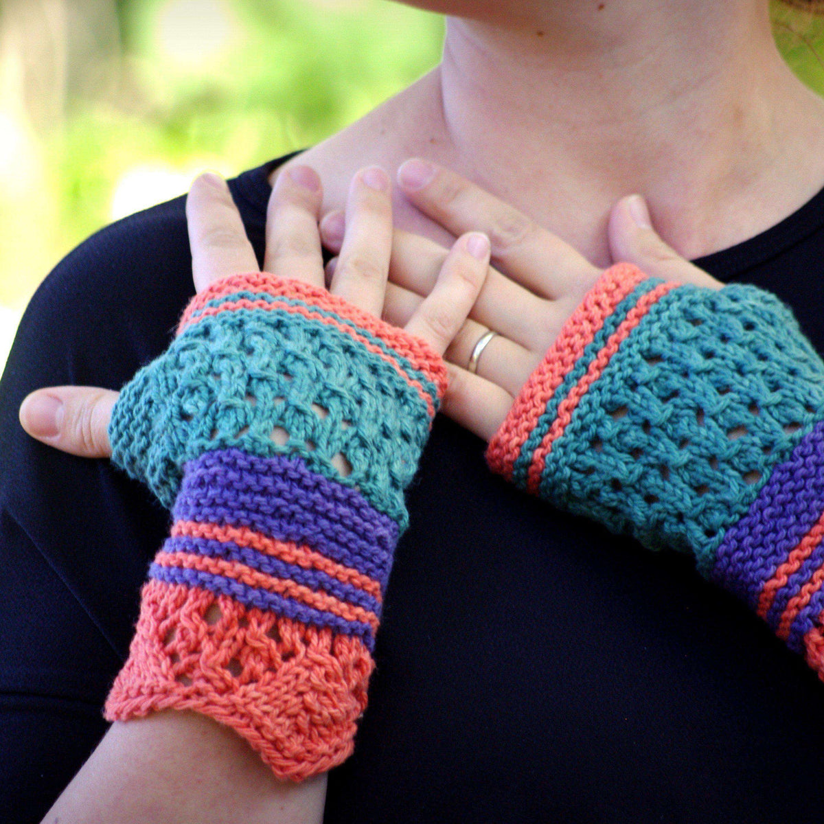 Kitto Fingerless Mitts by Meghan Jones *Pattern*-Patterns-Meghan Jones-Alpaca Direct