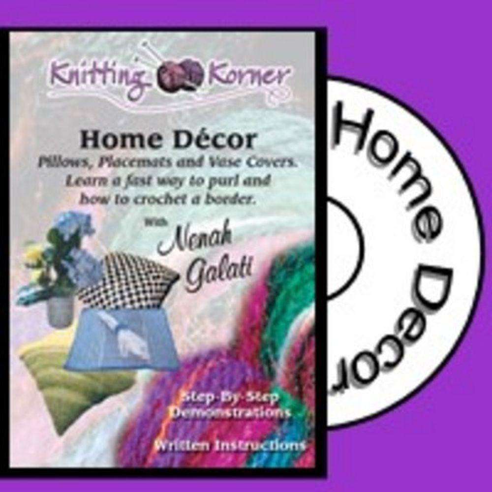 Knitting Korner DVD: Home Decor Pillows, Placemats, and Vase Covers-dvd-Alpaca Direct-Alpaca Direct