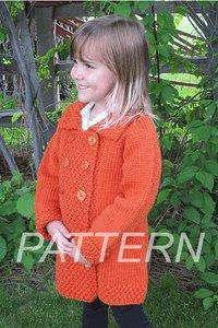 Knitting Pure and Simple Girl's Double Breasted Coat PATTERN ONLY-Patterns-Knitting Pure and Simple-Alpaca Direct