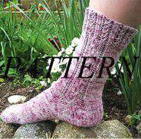 Kristmen's Design Studio Cherry Blossom Socks Pattern-Patterns-Kristmen's Design Studio-Alpaca Direct