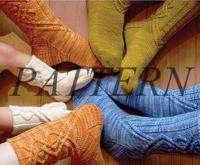 Kristmen&#39;s Design Studio Journey Cable Socks Pattern-Patterns-Kristmen&#39;s Design Studio-Alpaca Direct