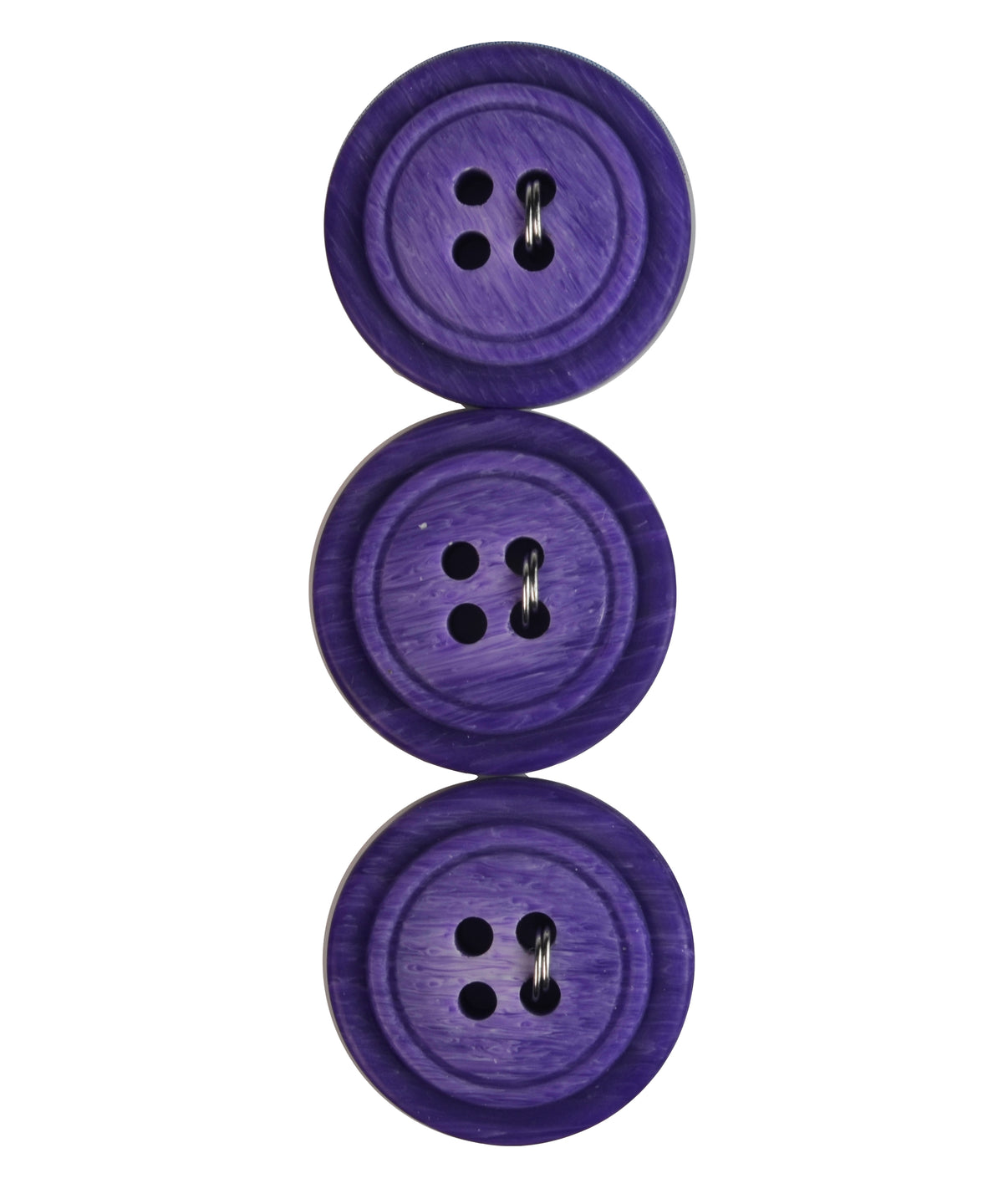 La Mode Purple 3/4" (19MM) Buttons 3 piece, 4 hole Spectrum Cool #4537A-Notions-Alpaca Direct-Alpaca Direct