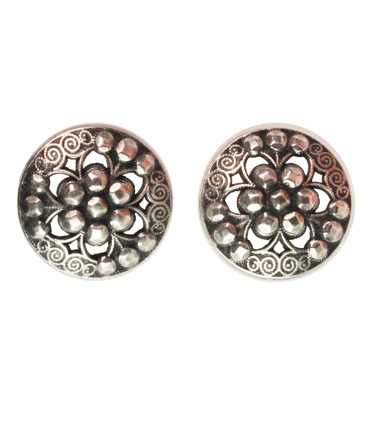 La Mode Vintage Antique Silver 7/8 in (22MM) Buttons-Notions-Alpaca Direct-Alpaca Direct