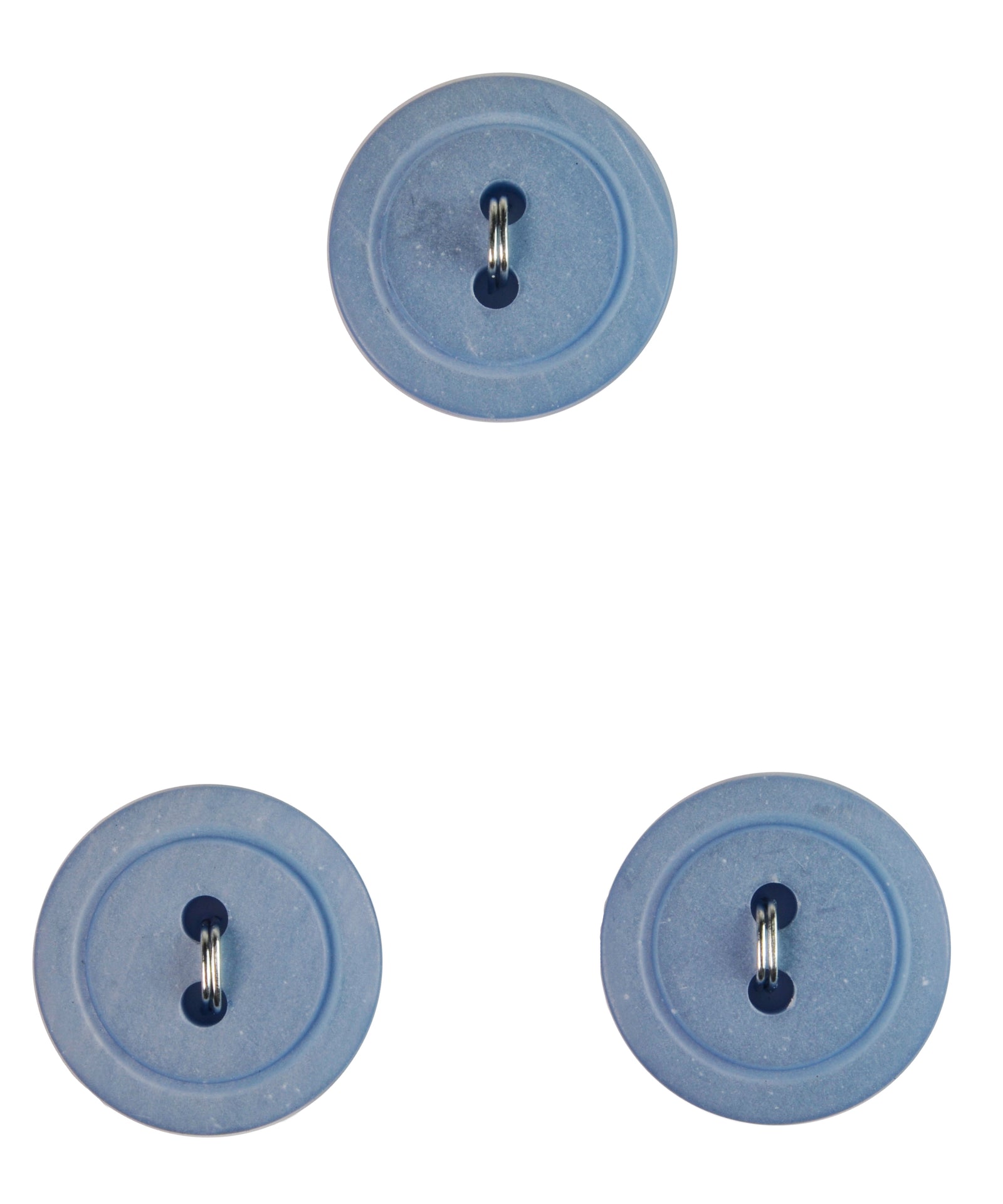 La Petite soft light blue 5/8 in (16MM) Buttons 3 piece, 2 hole #538