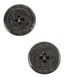 La Petite Shiny Light Grey 7/8 in (22MM) Buttons 2 piece, 4 hole #666-Notions-Alpaca Direct-Alpaca Direct
