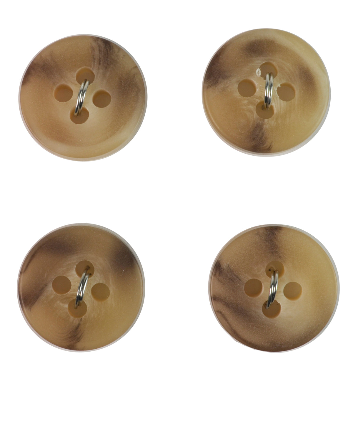 La Petite Tan 5/8 in (16MM) Buttons-Notions-Alpaca Direct-Alpaca Direct