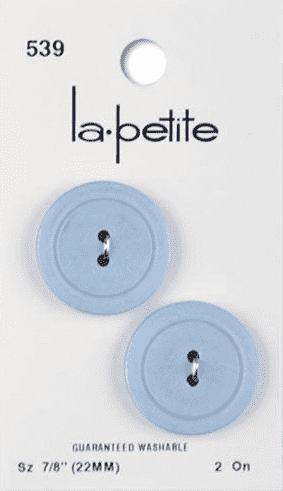 La Petite Light Blue 7/8 in (22MM) Buttons-Notions-Alpaca Direct-Alpaca Direct