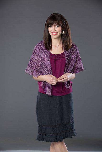 Lilac Bouquet Shawl by Universal Yarn