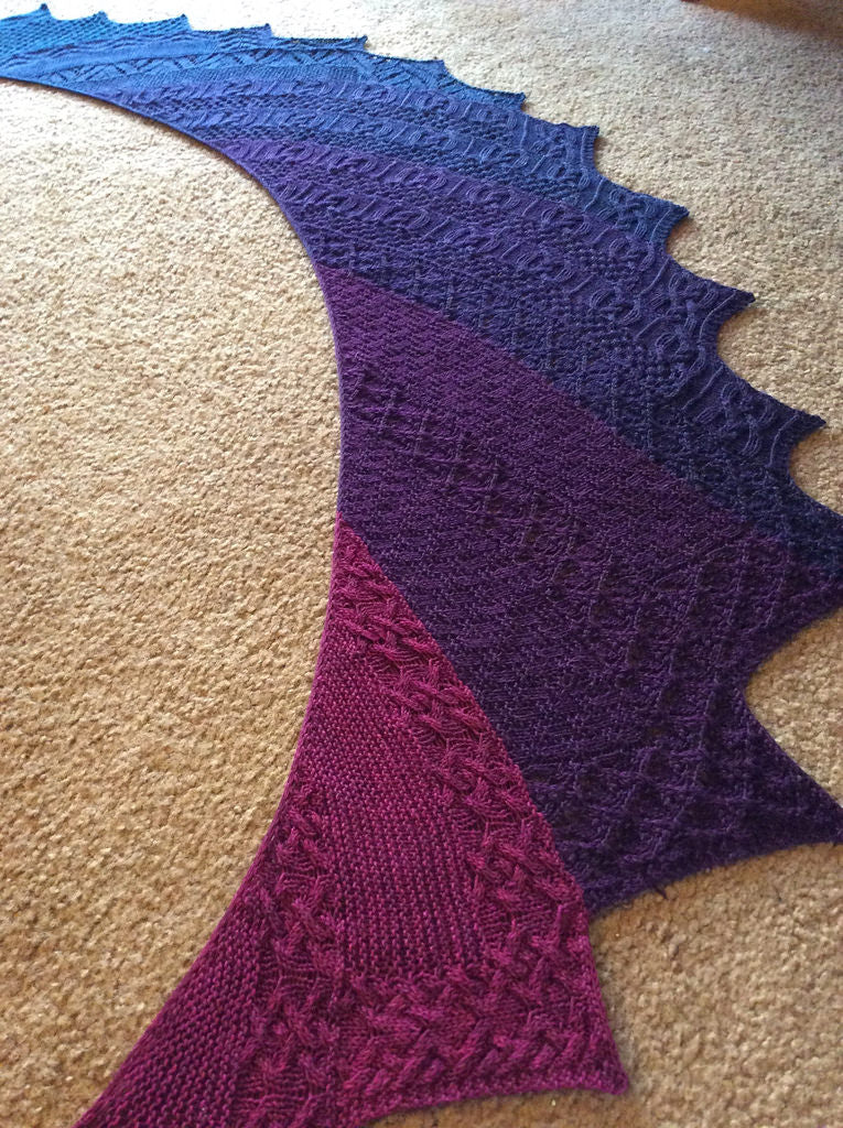 Luckdragon Shawl by Verybusymonkey-Patterns-Verybusymonkey-Alpaca Direct