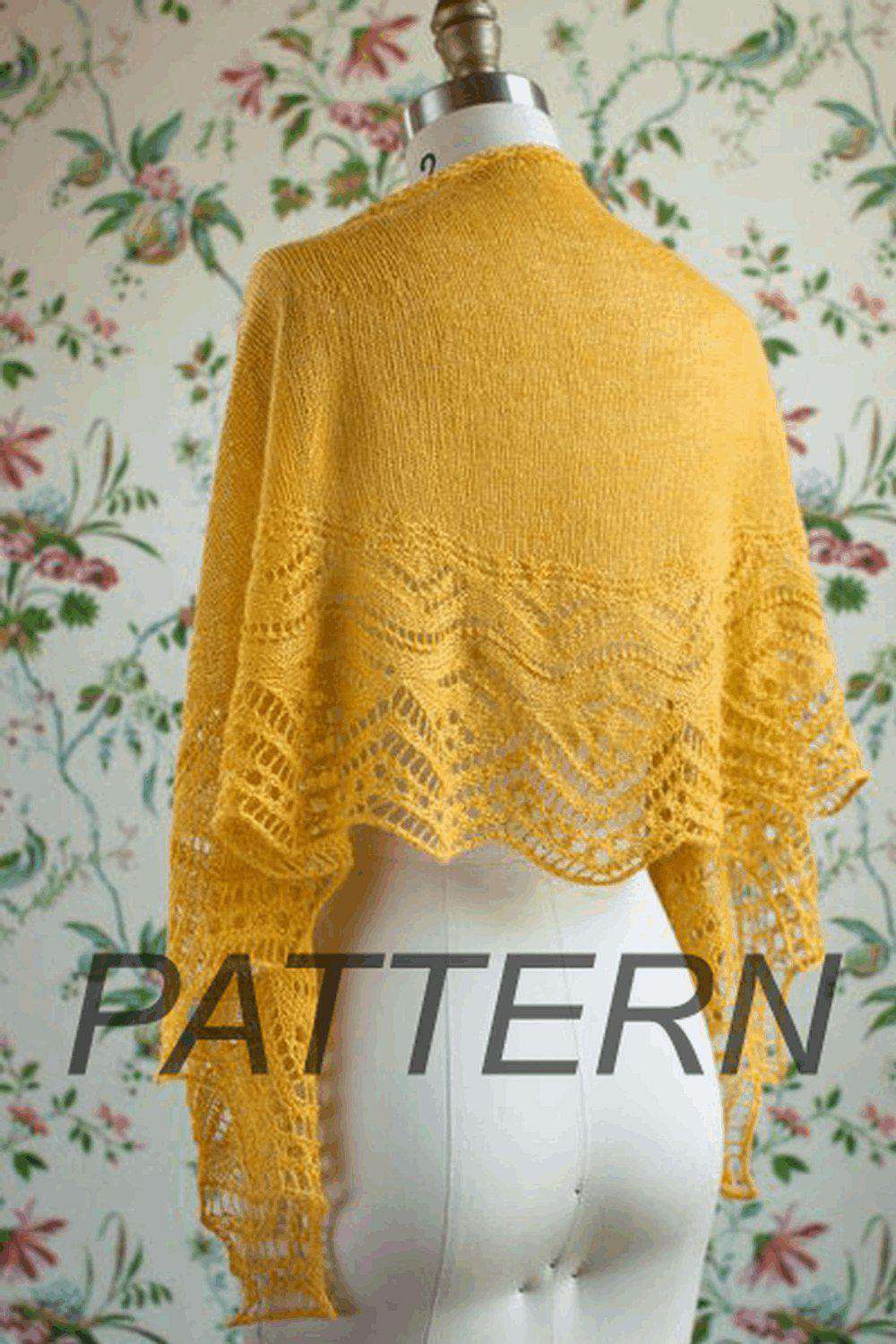 Manos del Uruguay Dorada Shawl PATTERN ONLY-Patterns-Manos del Uruguay-Alpaca Direct