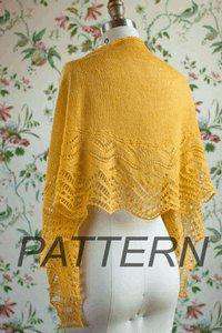 Manos del Uruguay Dorada Shawl PATTERN ONLY