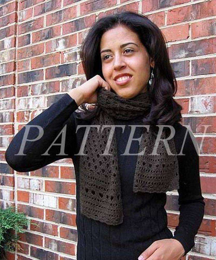 Misti Alpaca Celia Crocheted Scarf Pattern - Lace or Sport-Patterns-Misti Alpaca-Alpaca Direct