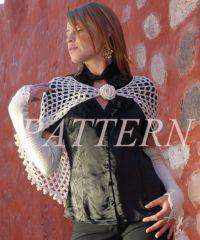 Misti Alpaca Christal Capelet &amp; Gloves Pattern - Lace-Patterns-Misti Alpaca-Alpaca Direct
