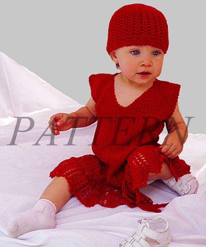 Misti Alpaca Crocheted Baby Party Dress Pattern