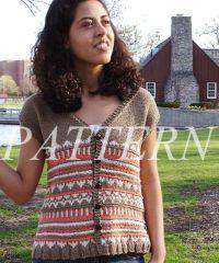 Misti Alpaca Fair Isle Vest Pattern - Cotton &amp; Silk-Patterns-Misti Alpaca-Alpaca Direct