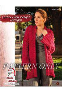 Misti Alpaca Lattice Cable Delight Cardigan Pattern-Patterns-Misti Alpaca-Alpaca Direct