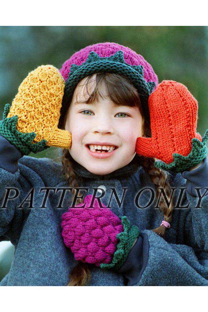 Mitten Mania - Fruit Theme Mittens *Pattern*-Patterns-Fiber Trends-Alpaca Direct